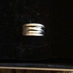 Sterling Silver and cubic zirconia Pandora ring